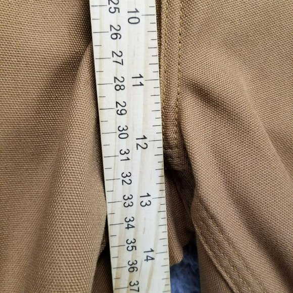 Carhartt Pants Mens 38x32 Brown High Rise Lightweight Canvas Dungaree Fit NWT - Picture 6 of 16